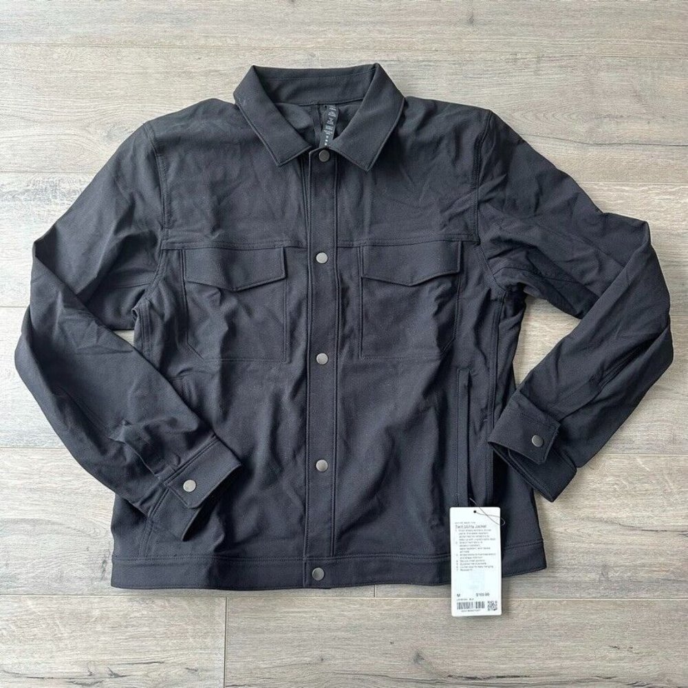 lululemon Twill Utility Jacket Black Men's Size Medium NEW NWT